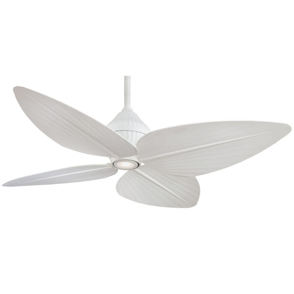 Gauguin Flat White 52-Inch LED Outdoor Ceiling Fan, image 1
