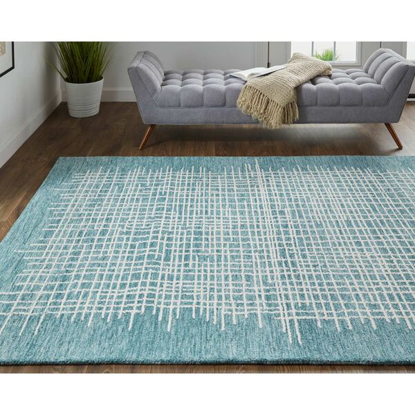Maddox Light Blue Ivory Rectangular 3 Ft. 6 In. x 5 Ft. 6 In. Area Rug, image 4