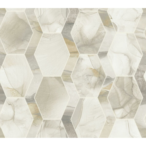 Candice Olson Modern Nature 2nd Edition Cream and Gray Earthbound Wallpaper, image 2