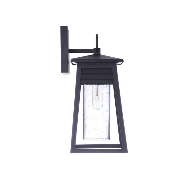 Becca Textured Matte Black Small One-Light Outdoor Lantern, image 4