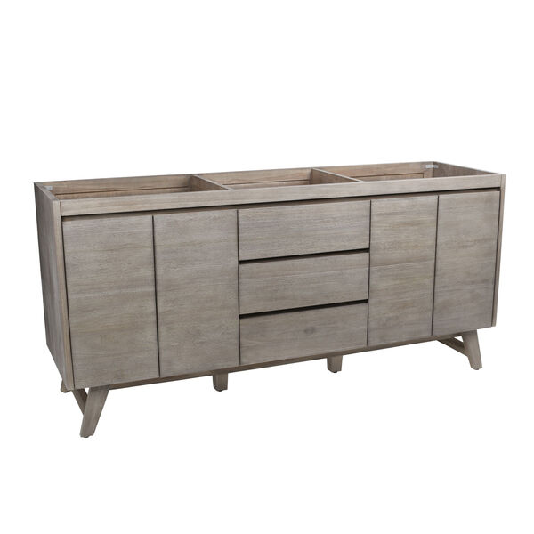 Coventry 72 inch Vanity Only in Gray Teak, image 2