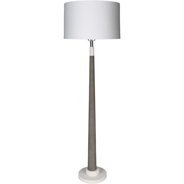 Ellison White and Gray One-Light Floor Lamp, image 1