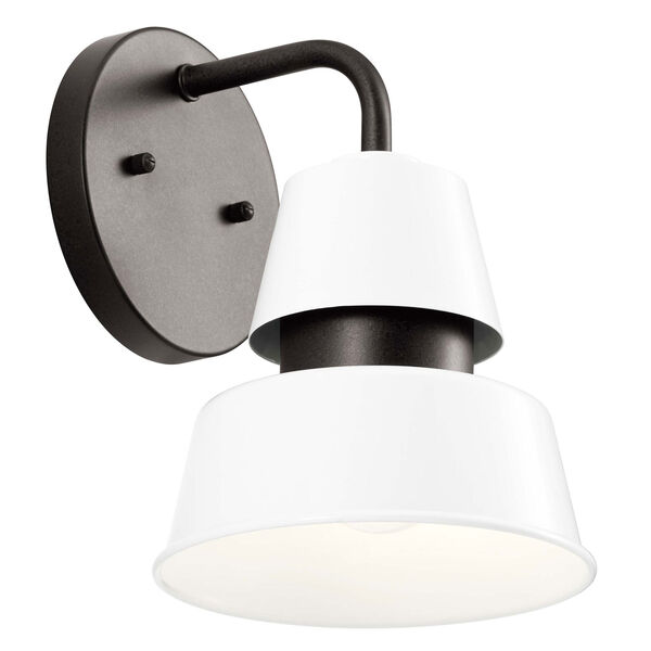 Lozano White 10-Inch One-Light Outdoor Wall Sconce, image 1