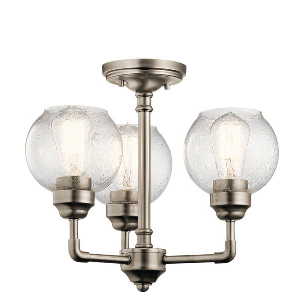 Niles Antique Pewter 16-Inch Three-Light Chandelier, image 3