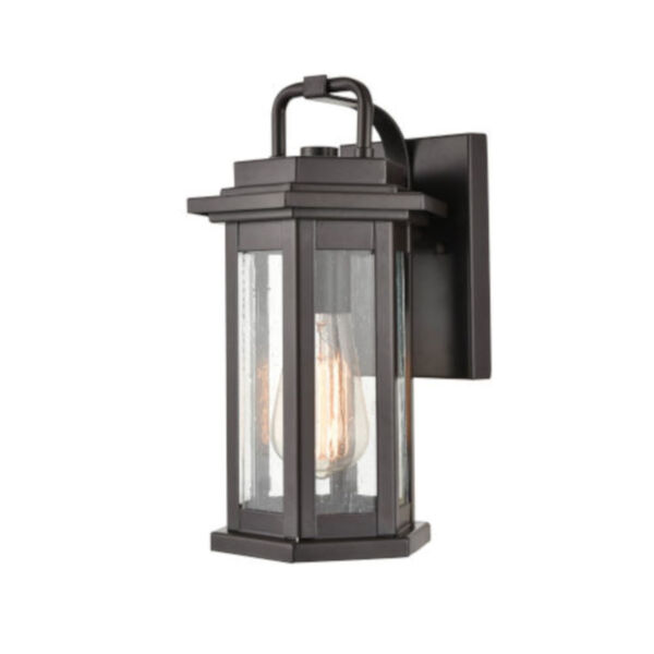 Kate Powder Coat Bronze Seven-Inch One-Light Outdoor Wall Sconce, image 1