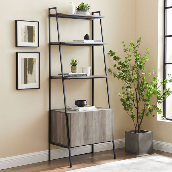 Grey Ladder Bookcase, image 2