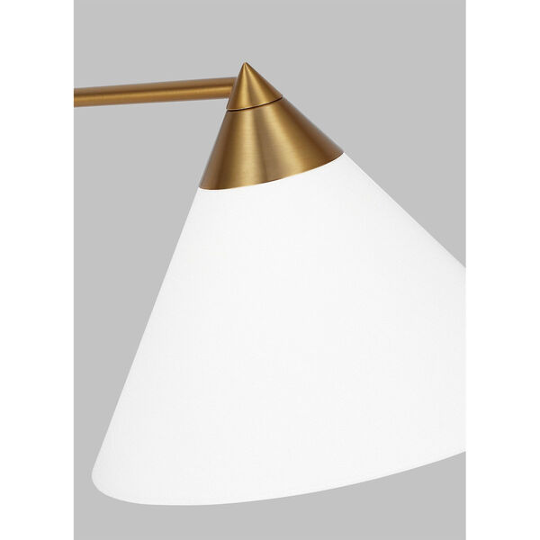 Franklin Burnished Brass with Deep Bronze One-Light Task Adjustable Floor Lamp, image 3