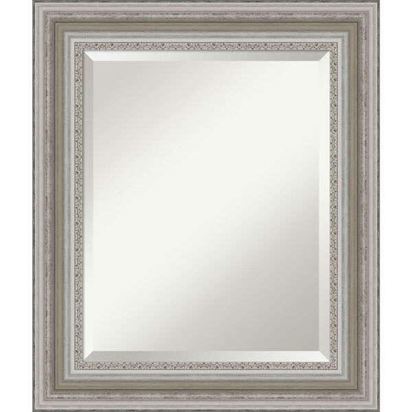 Parlor Silver 22W X 26H-Inch Bathroom Vanity Wall Mirror, image 1
