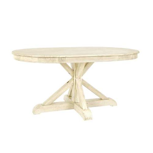 Kenna Ivory Sun-Bleached 63-Inch Oval Dining Table, image 3