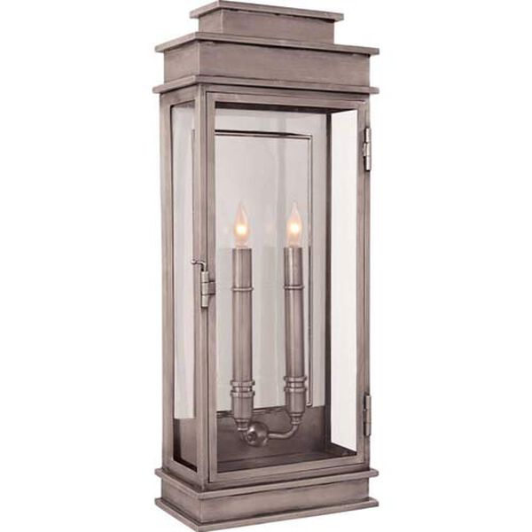 Linear Lantern Large in Antique Nickel by Chapman and Myers, image 1