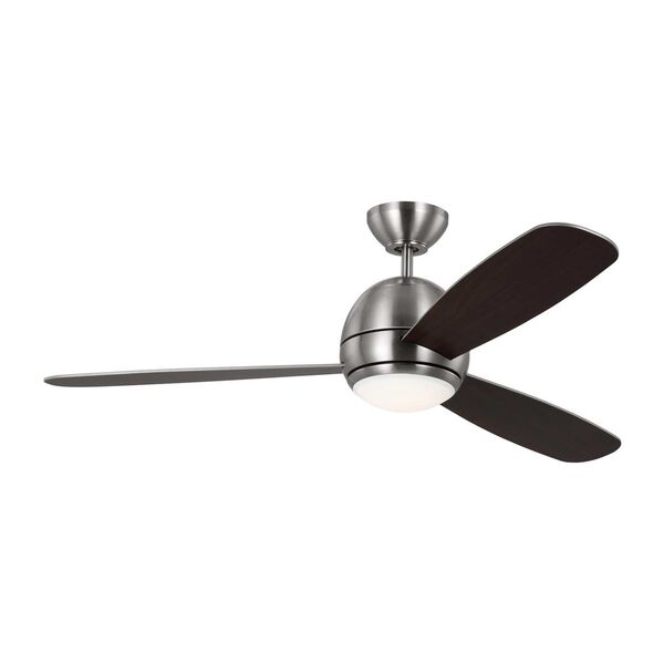 Orbis Brushed Steel 52-Inch LED Downrod Ceiling Fan, image 1