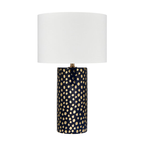 Signe Navy and Gold One-Light Table Lamp, image 2