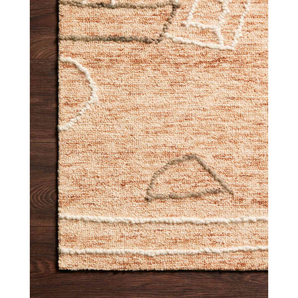 Justina Blakeney Leela Terracotta and Natural Rectangle: 2 Ft. 6 In. x 7 Ft. 6 In. Rug, image 3