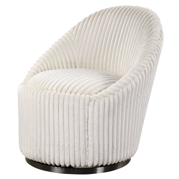 Crue Ivory Swivel Chair, image 1