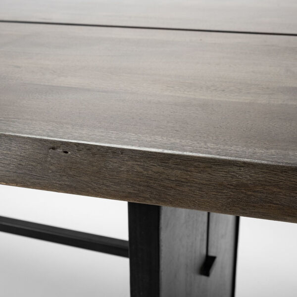 Ledger III Brown Solid Wood Dining Table, image 5