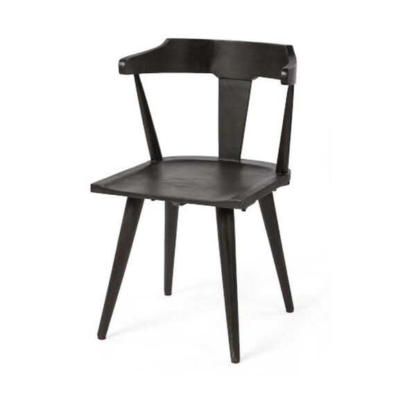Calvin Black Wooden Dining Chair, image 1