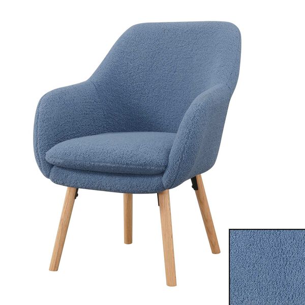 Take a Seat Charlotte Sherpa Blue Accent Chair, image 9