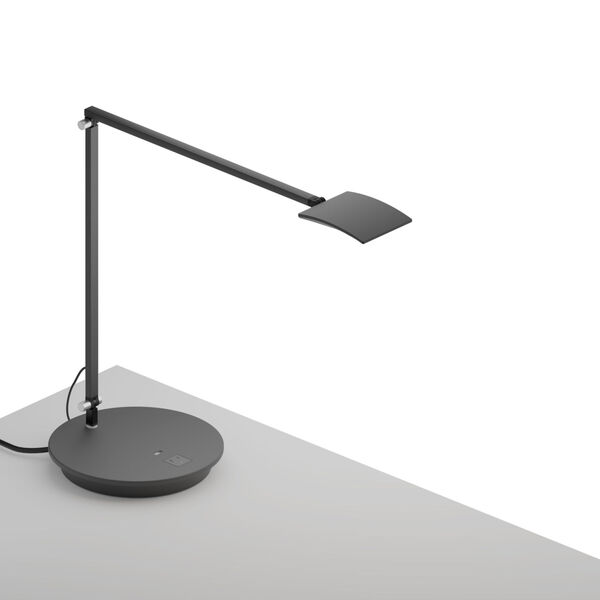 Mosso Metallic Black LED Pro Desk Lamp with Power Base, image 1