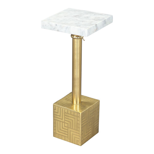 Josef White and Gold Side Table, image 1