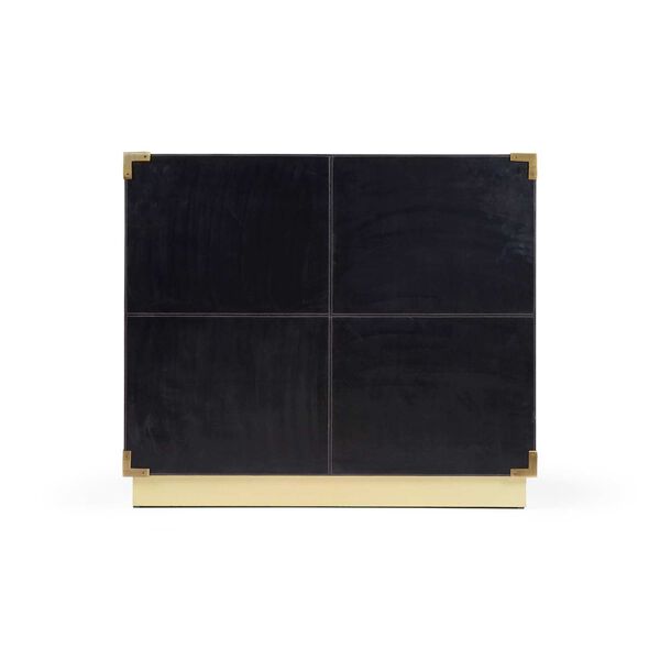 Black and Antique Brass Sable Chest, image 5