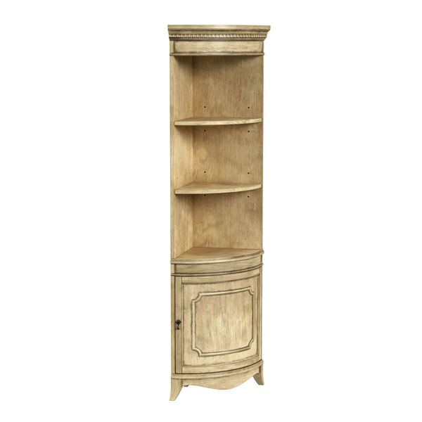 Dowling Antique Beige Corner Cabinet, image 2
