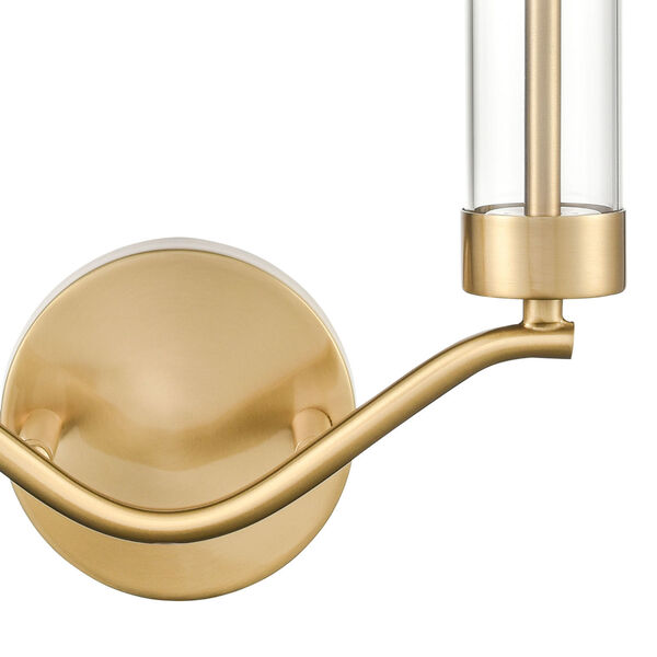 Celsius Satin Brass Two-Light Wall Sconce, image 5