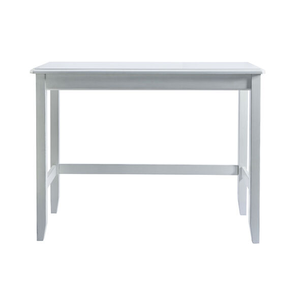 Distressed White Sofa Bar Table and Stool Set, image 5