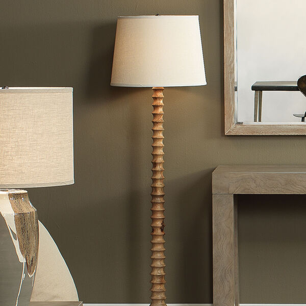 Revolution Bleached Wood 50-Inch One-Light Floor Lamp, image 3