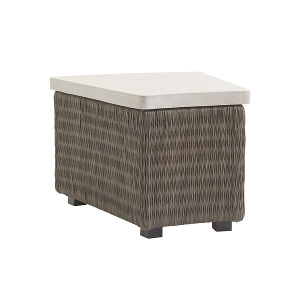 Cypress Point Ocean Terrace Brown and Ivory Accent Table, image 1