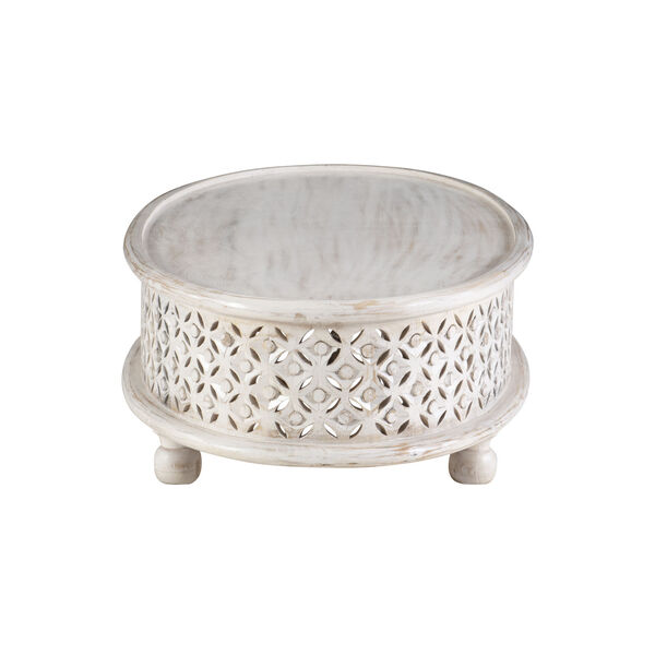 Willa White Wash Oval Coffee Table, image 3