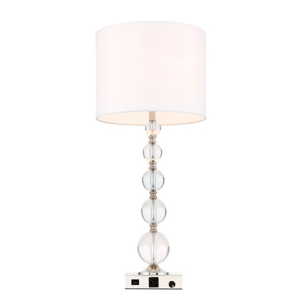 Erte Polished Nickel One-Light Table Lamp, image 4