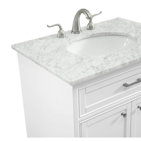Americana White 30-Inch Vanity Sink Set, image 4