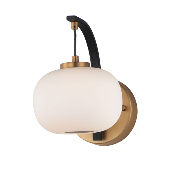 Soji Black and Gold One-Light LED Wall Sconce, image 1
