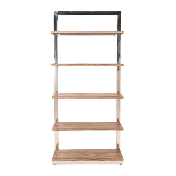 Brownstone Brown and Chrome Etagere, image 2