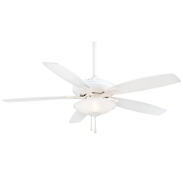 Mojo White 52-Inch Three-Light LED Ceiling Fan, image 1