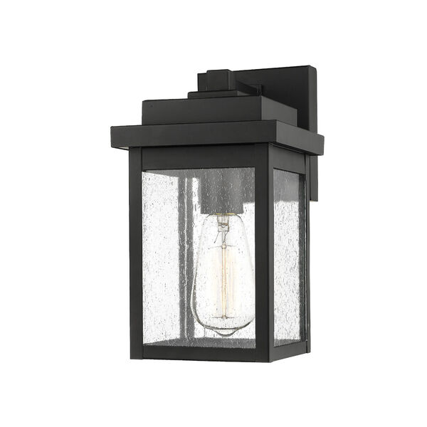 Belle Chasse Powder Coat Black Eight-Inch One-Light Outdoor Wall Sconce, image 1