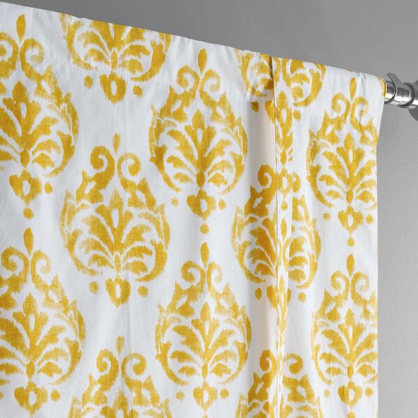 Sandlewood Gold Printed Cotton Tie-Up Window Shade Single Panel, image 5