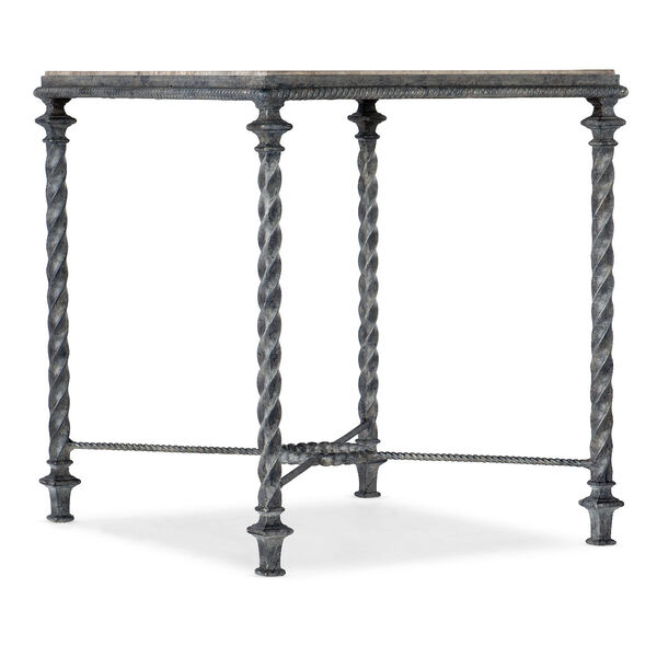 Traditions Grey and Brown End Table, image 1