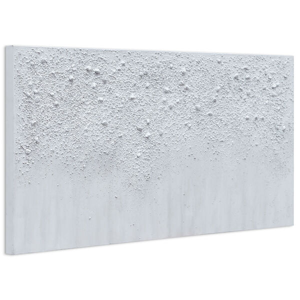 White Snow A Textured Unframed Hand Painted Wall Art, image 3