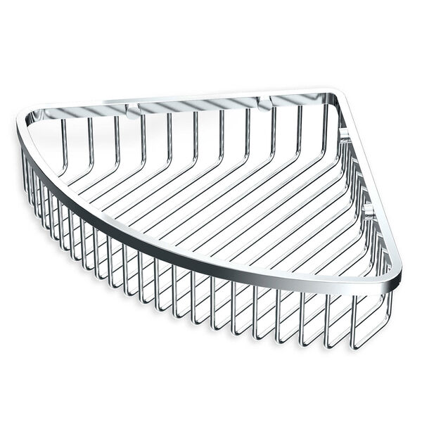Chrome Corner Shower Basket, image 1