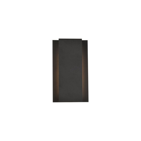 Raine Black 14-Light LED Outdoor Wall Sconce, image 1