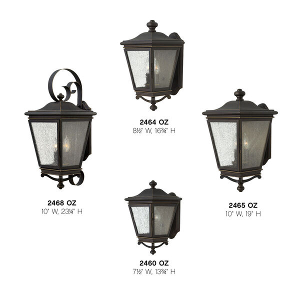 Lincoln Oil Rubbed Bronze 19-Inch Three-Light Outdoor Wall Sconce, image 9