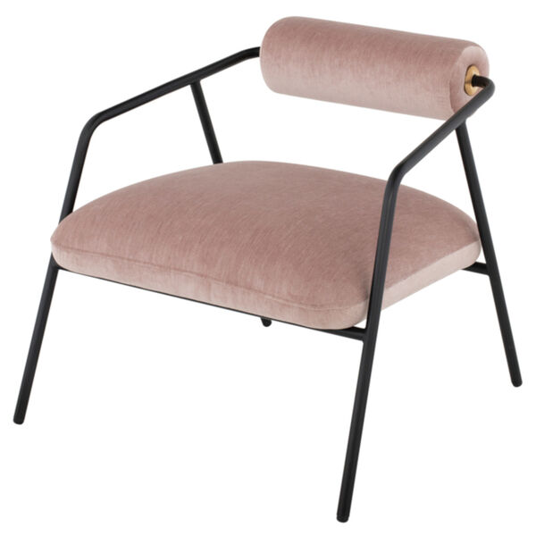 Cyrus Blush and Black Occasional Chair, image 1