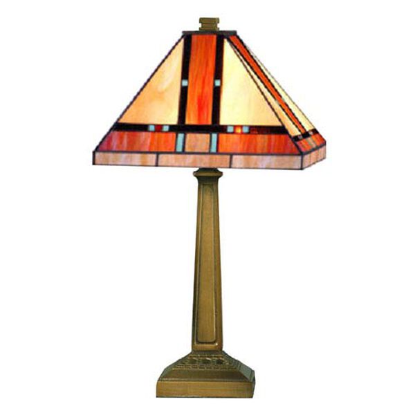 Mica Bronze 17-Inch Mission Table Lamp, image 1