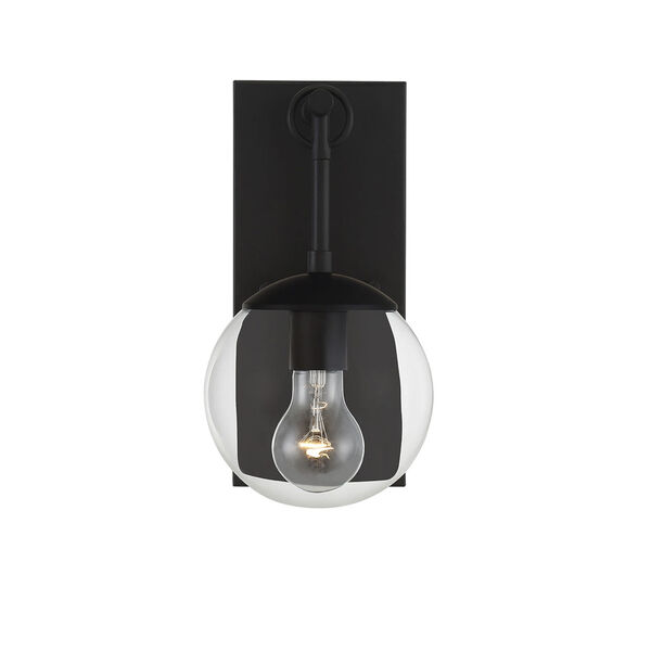 Artemis Black Six-Inch One-Light Outdoor Wall Sconce, image 4
