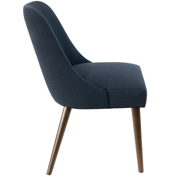 Linen Navy 33-Inch Dining Chair, image 3