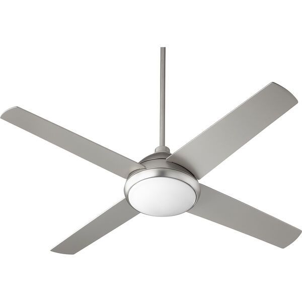 Quest Satin Nickel LED 52-Inch Ceiling Fan, image 1