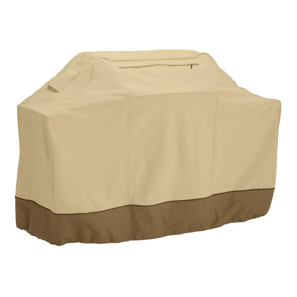 Ash Beige and Brown 8-Inch BBQ Grill Cover, image 1