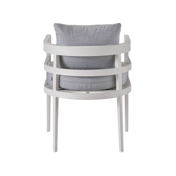 Sout Chalk White Aluminum  Beach Dining Chair, image 3