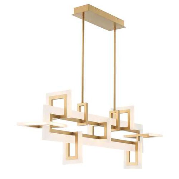 Inizio Gold 16-Inch Integrated LED Chandelier, image 3